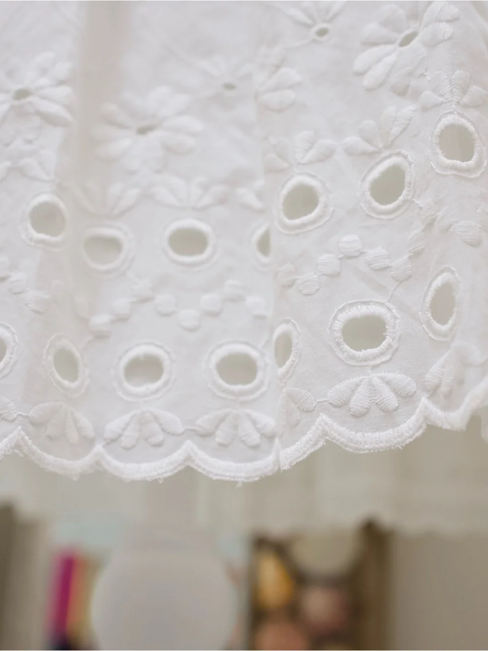 NWT Kate Spade White Eyelet Ruffle Mini Dress